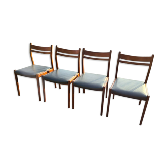 Chaises italiennes en acajou de marque Gessef