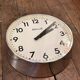 Industrial clock functional brillie alu polished 24 cm station pendulum 1960 ato lepaute