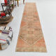 Orange and brown runner rug 78x393cm
