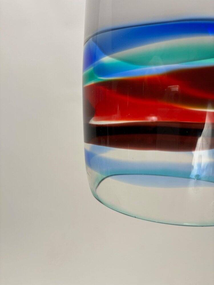 Multicolor Mod. 4035 Pendants attributed to Massimo Vignelli for Venini, Italy, 1950s, Set of 3