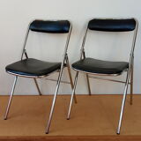 Pair of vintage folding chairs