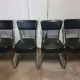 Série  de 4 chaises  Ronéo mobilier industriel  1950