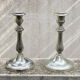 Two antique candle holders