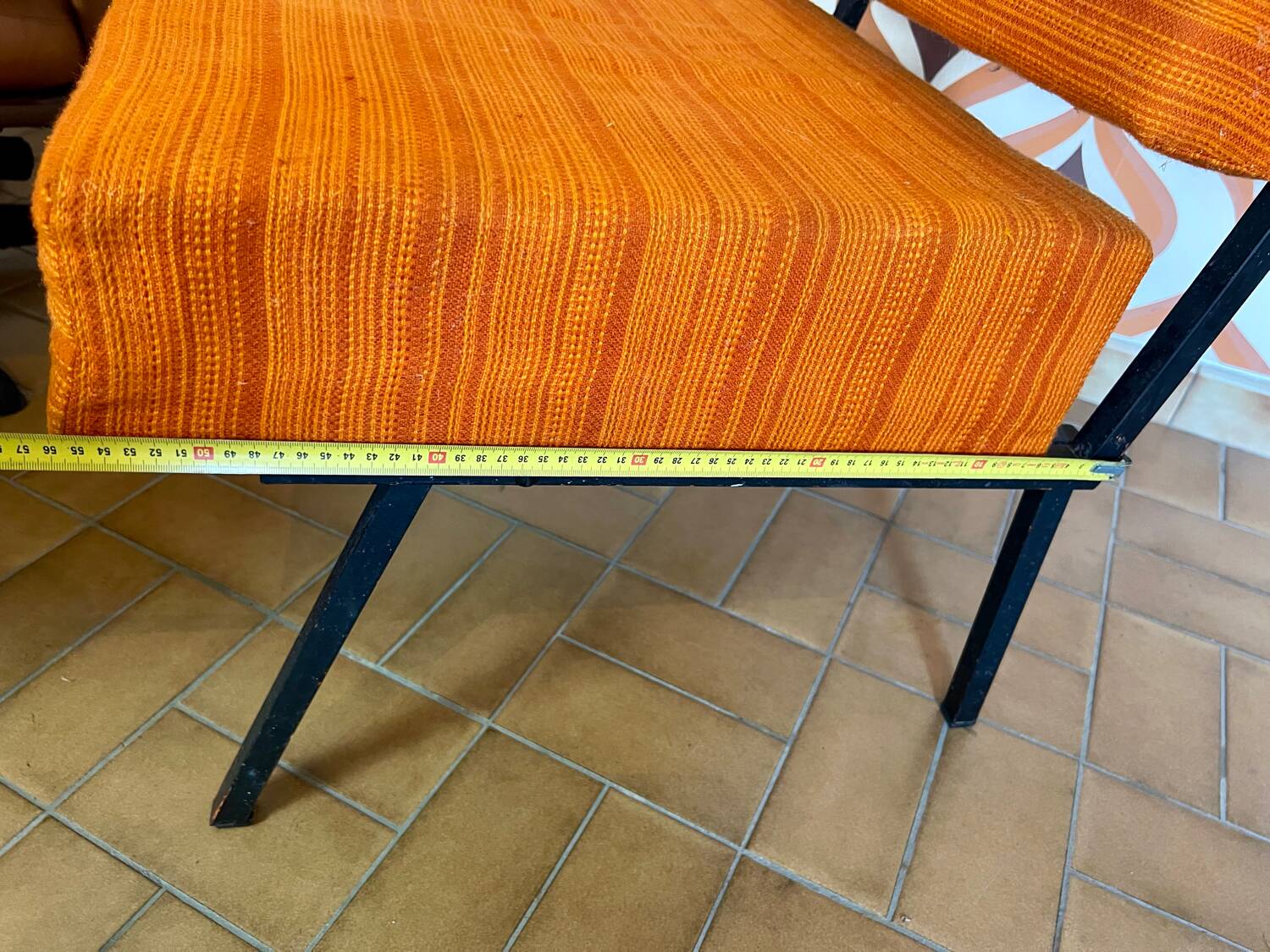 Vintage orange armchair