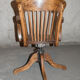 Fauteuil américain pivotant chêne années 30