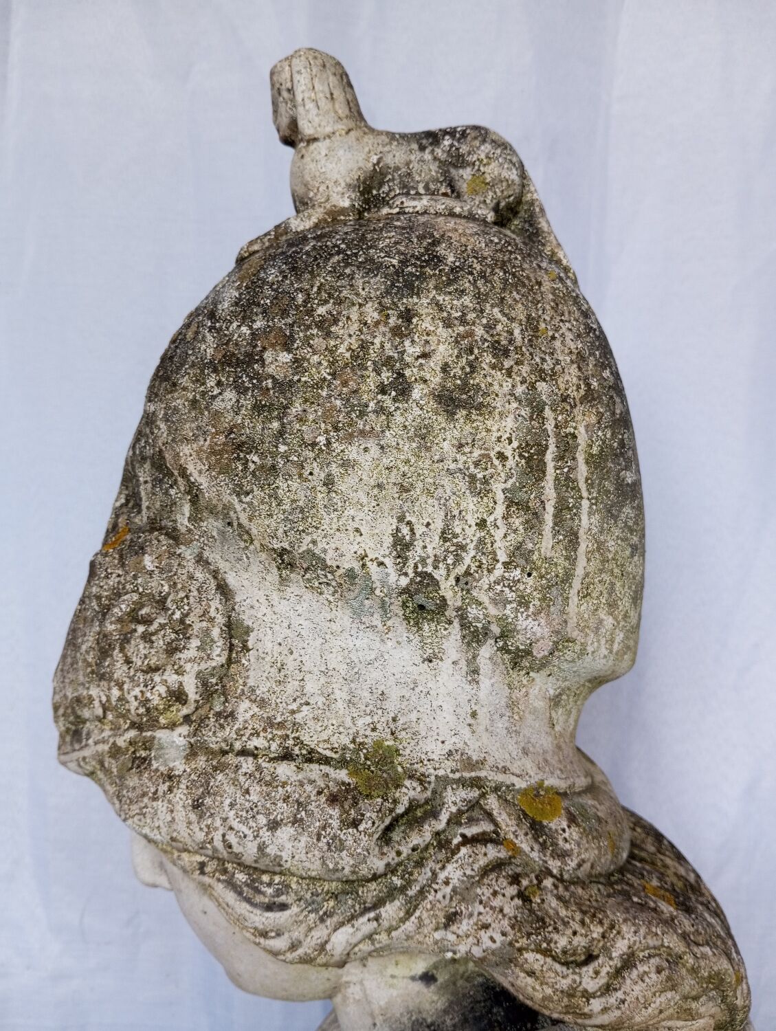 Bust of Minerva in reconstituted stone