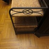 Rattan bedside table
