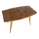Table Basse Ancienne Scandinave Bois Pieds Compas Années 60 Vintage #E