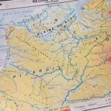 Geographic map cabinet