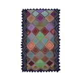 Knitted Diamond Throw Blanket Vintage 1970s