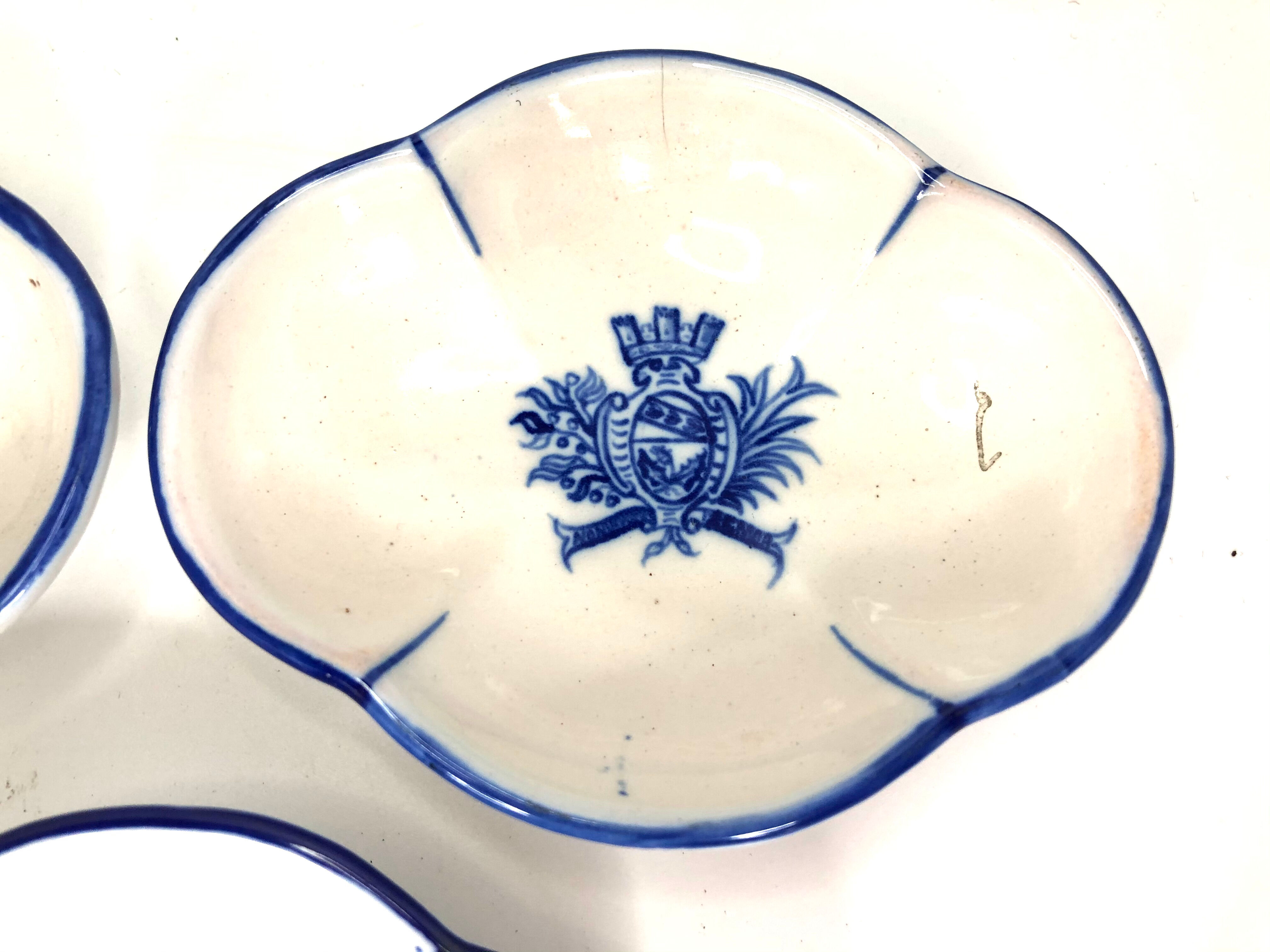 Set of 3 cups by Galle Nancy Saint Clément