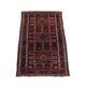 Hand-knotted rug of 308x210cm in oriental style with mainly red colours