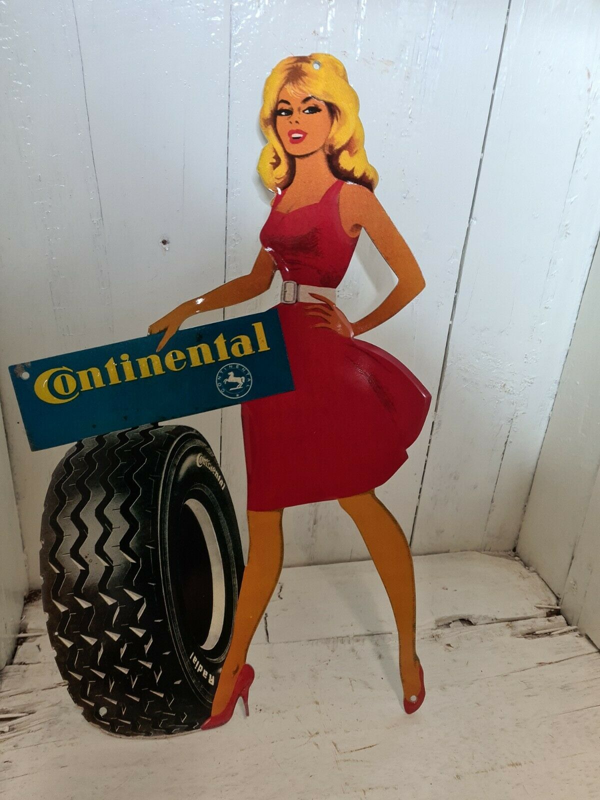 Continental advertising pin up