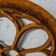 Cast iron ox's eye window in the shape of a flower