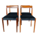 Chaises noires vintage Lübke allemandes - 4 pièces - superbe ensemble