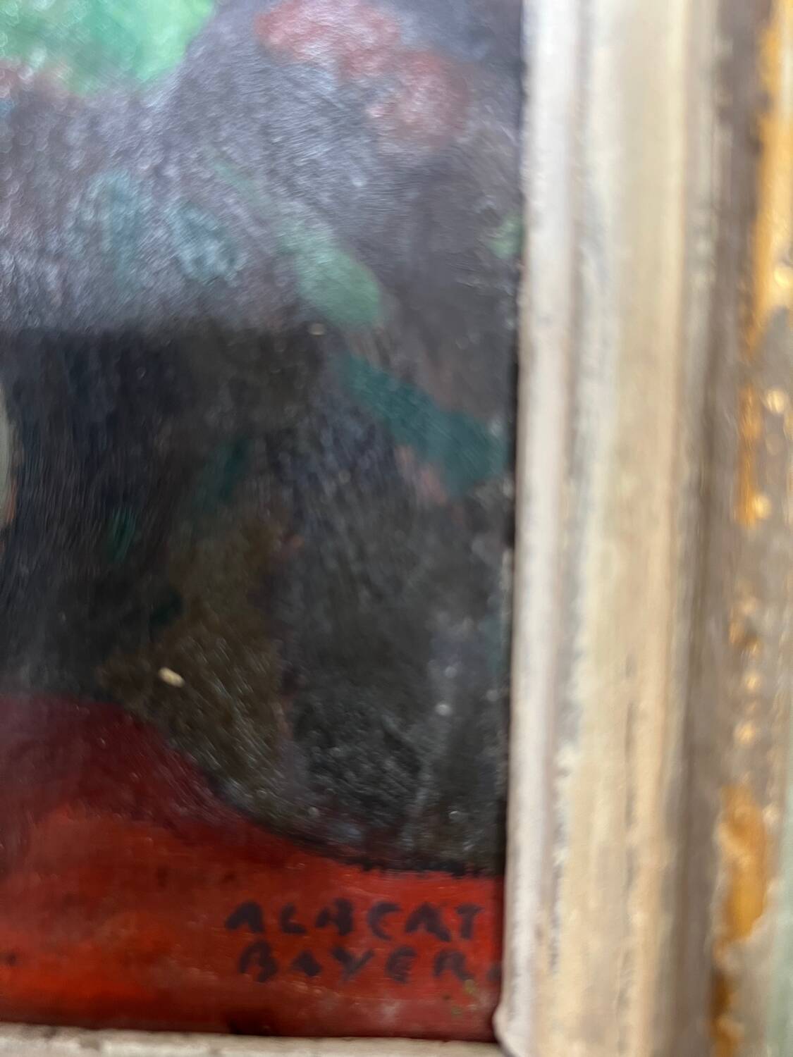 Antique still life painting by Albert Bayer