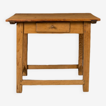 Vintage pine wood work table small kitchen island