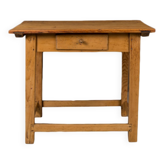 Vintage pine wood work table small kitchen island