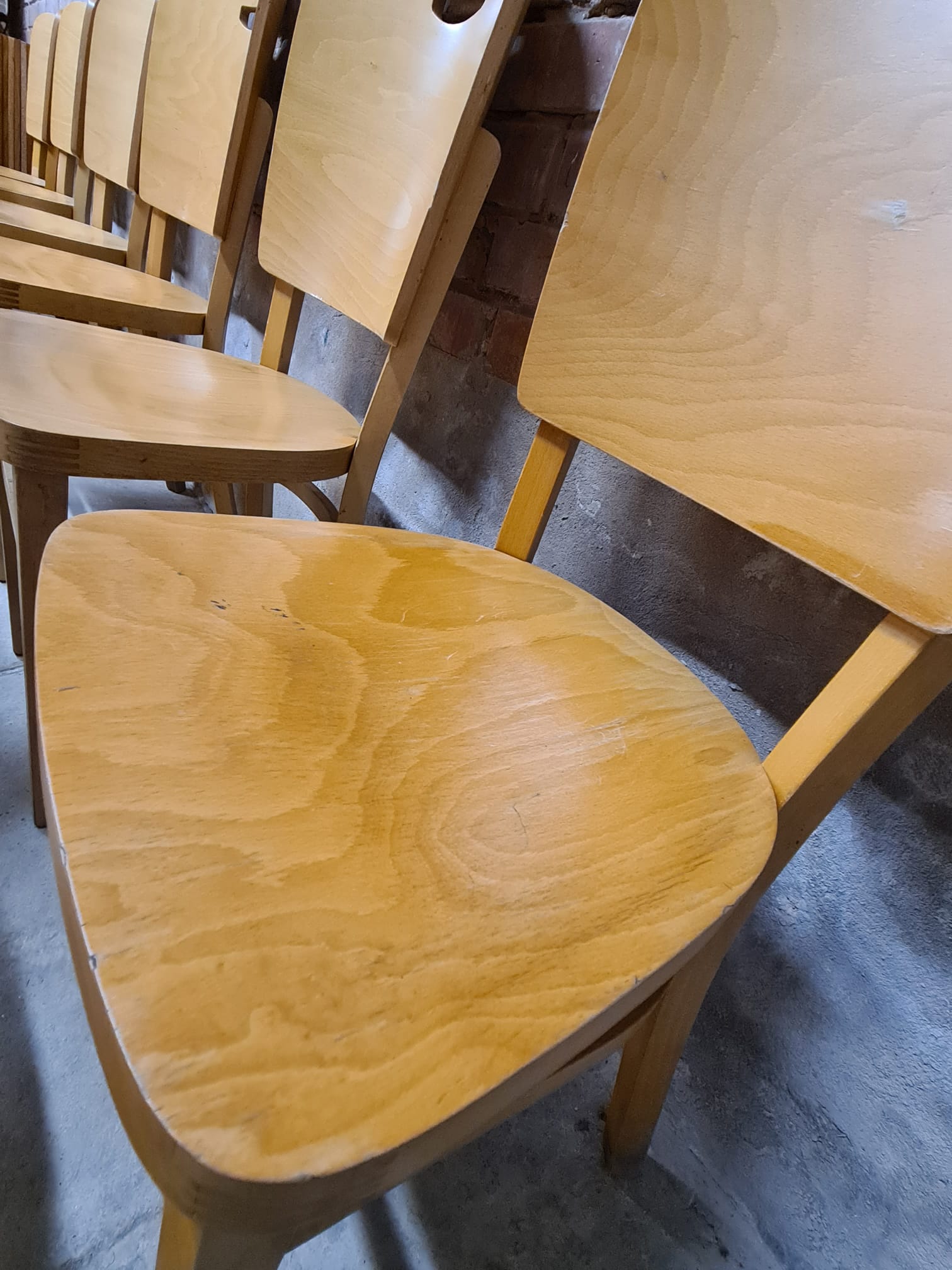 Set of 12 bistro chairs