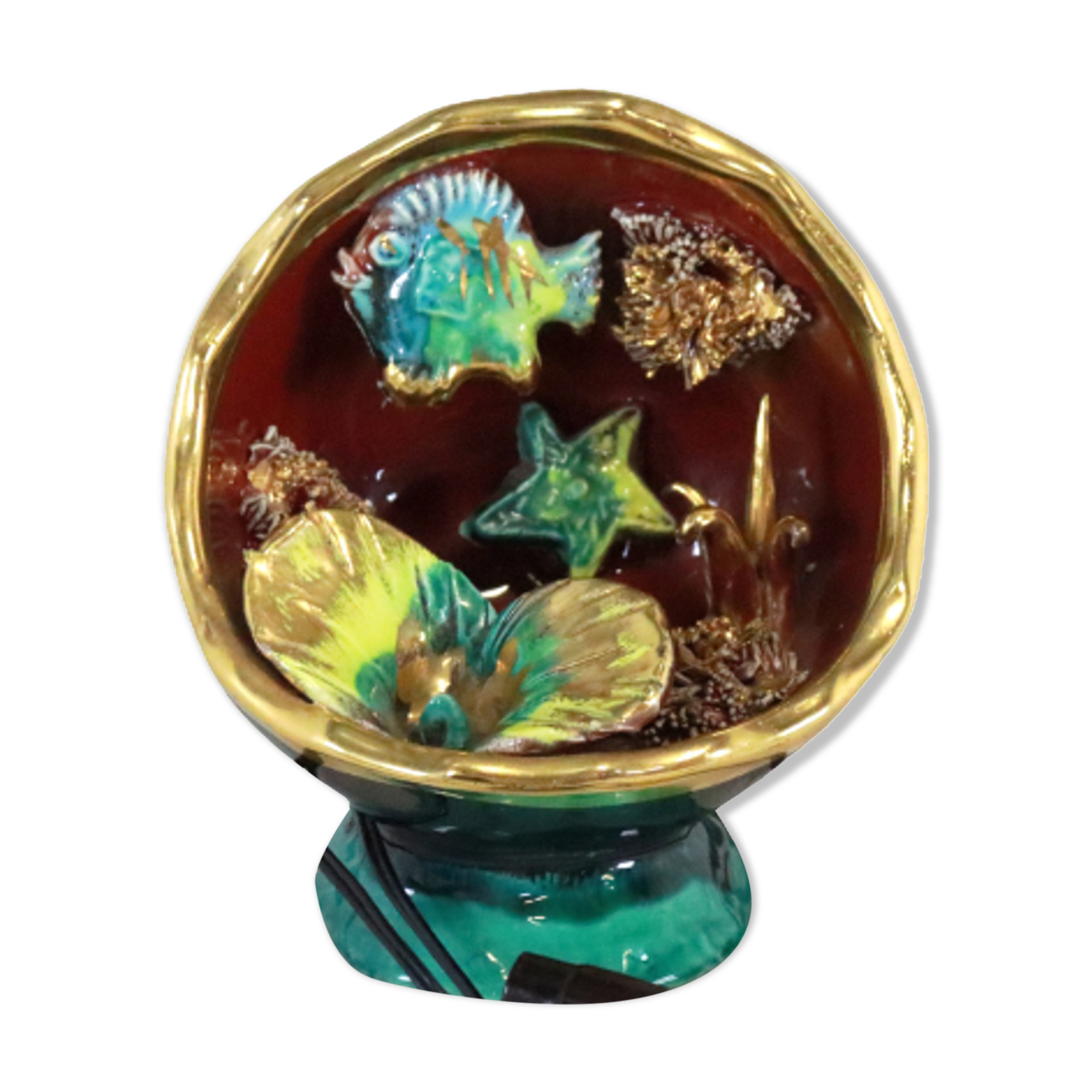 Vintage Vallauris ceramic table lamp lamp