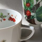 Matching mazagran and cup - paris porcelain