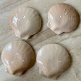Series of 4 sandstone shell cups