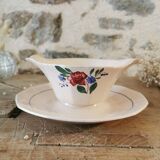Saucière Digoin Sarreguemines rose