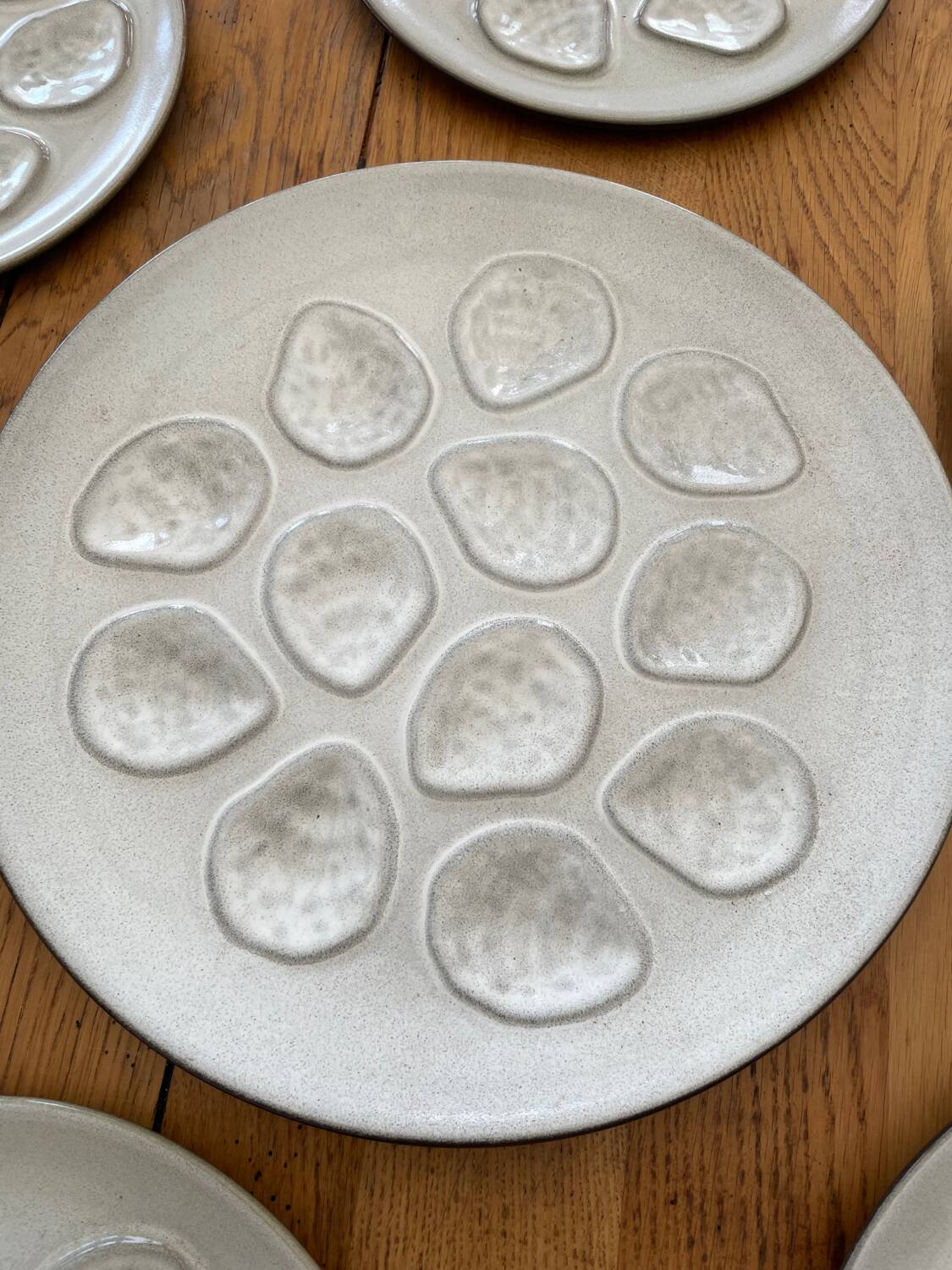 Niderviller oyster service in glazed stoneware
