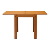 Table extensible en pin, années 80
