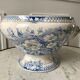 salad bowl Terre de Fer Digoin Sarreguemines model "Planter" late nineteenth