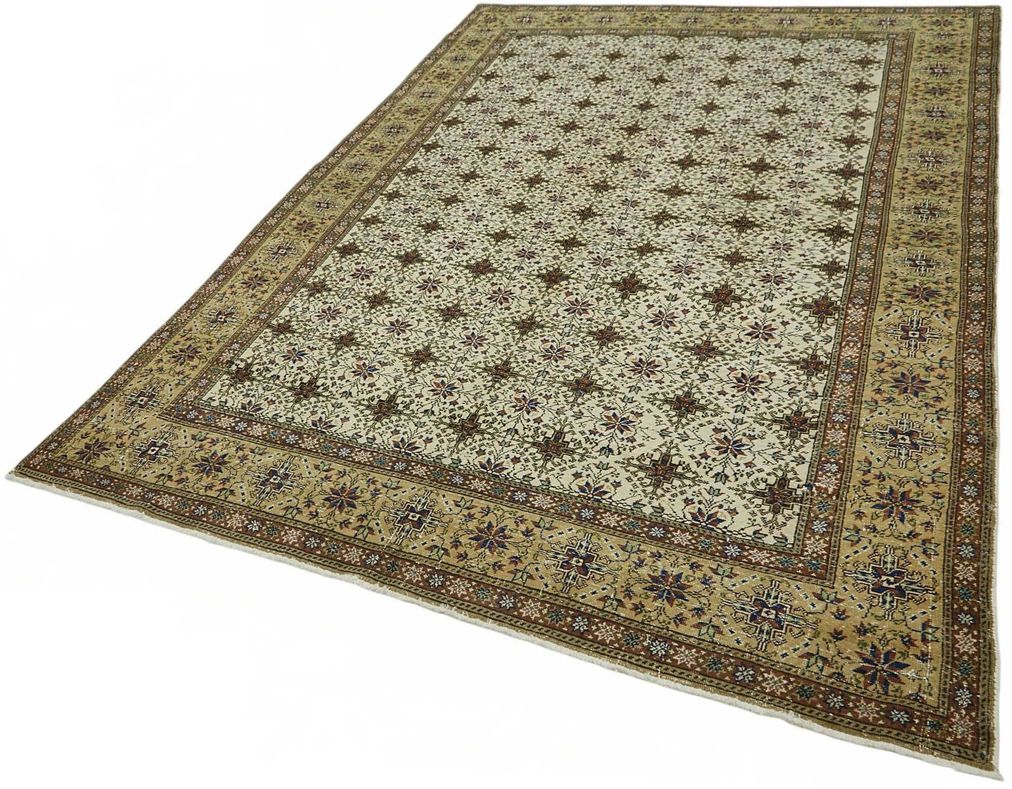 Turkish Wool Vintage Kayseri Rug 196 cm x 291 cm