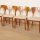 6 x dining chair | Koefoeds Hornslets | Niels Koefoed | Model Peter | Teak
