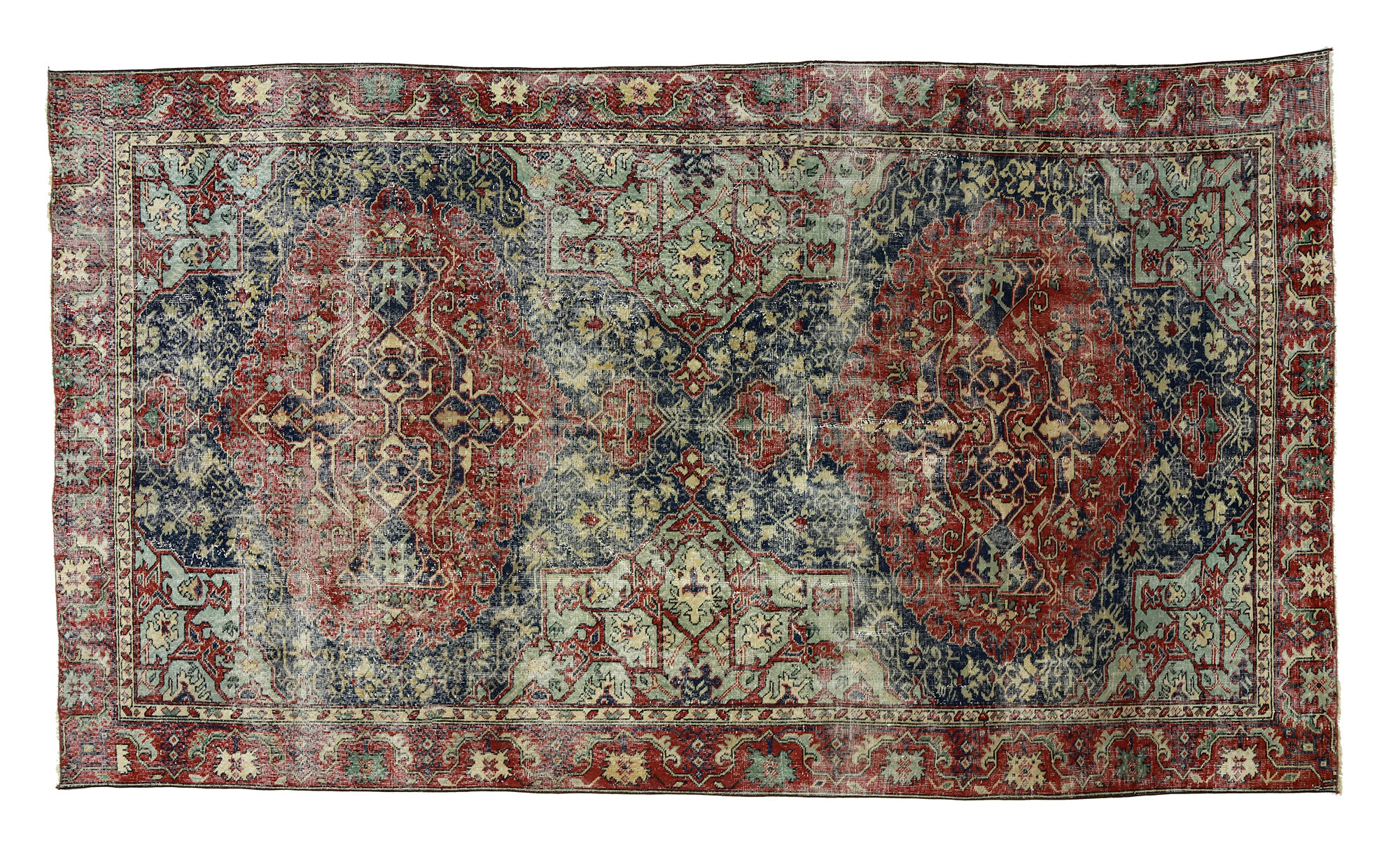 Anatolian handmade vintage rug 315 cm x 185 cm
