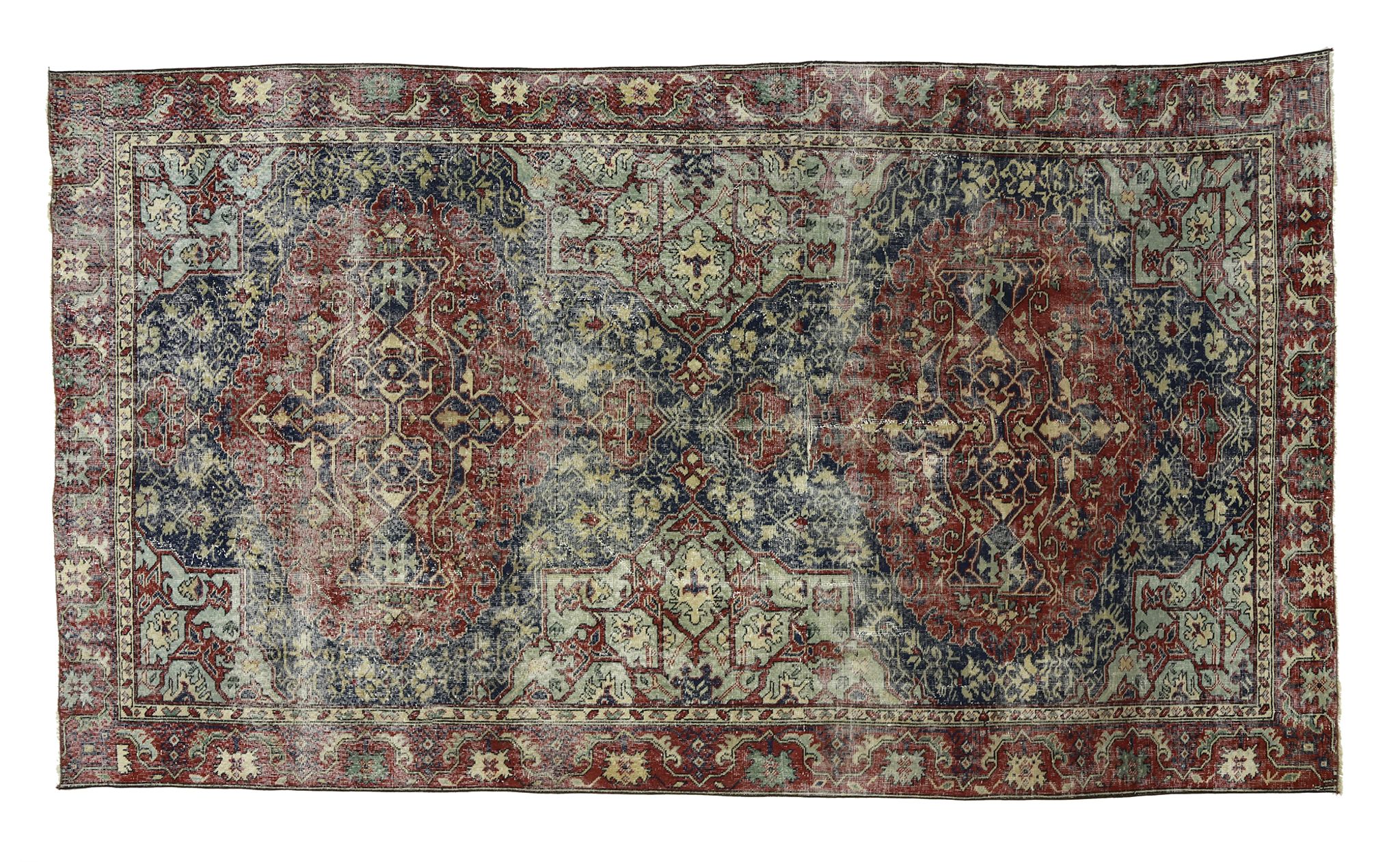 Anatolian handmade vintage rug 315 cm x 185 cm
