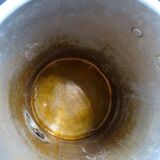 Old aluminum coffee maker -red cove - around 1930