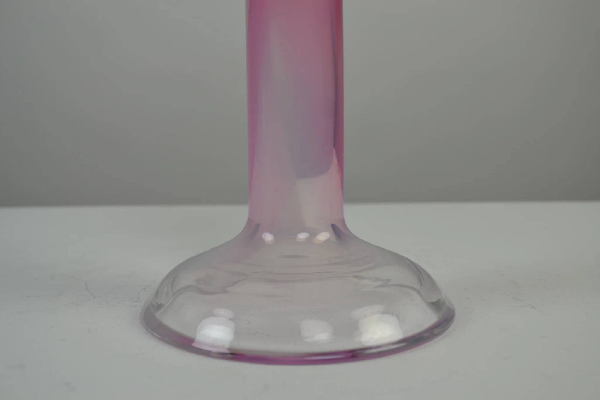 Full Lead Crystal Candle holder by Hanne Dreutler for Studio Åhus, Sweden, 1980