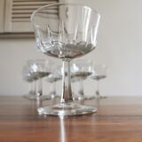 12 vintage champagne glasses