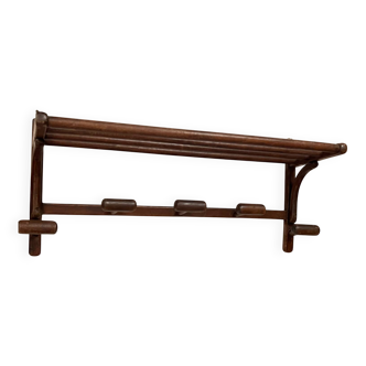 Ancien porte manteau en chêne mural