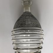 Carafon en verre strié