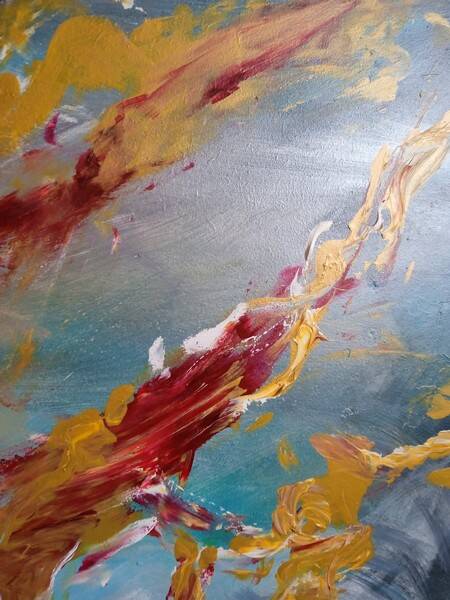 Painting 145cm Acrylic on panel surrealism white bear