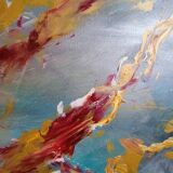 Painting 145cm Acrylic on panel surrealism white bear