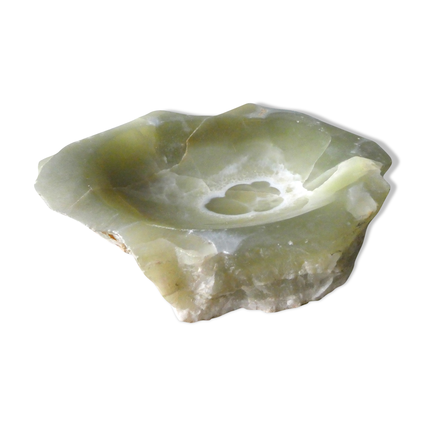 Empty pocket stone onyx green 70s