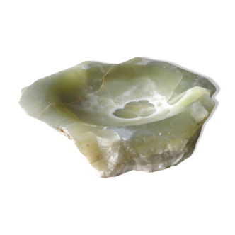 Vide poche en pierre d'onyx verte années 70
