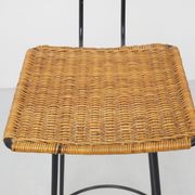 Rattan bar stool by Gian Franco Legler, 1950s