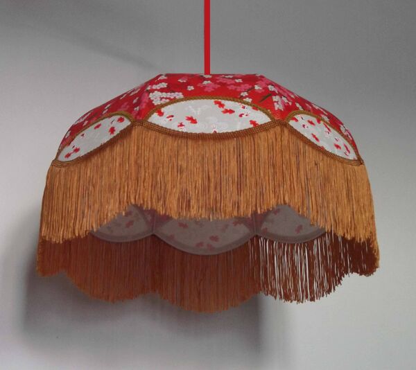 Suspension rétro en papier japonais ''Vimala