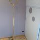 Four-fire retro brushed brass lamppost, 30-40s