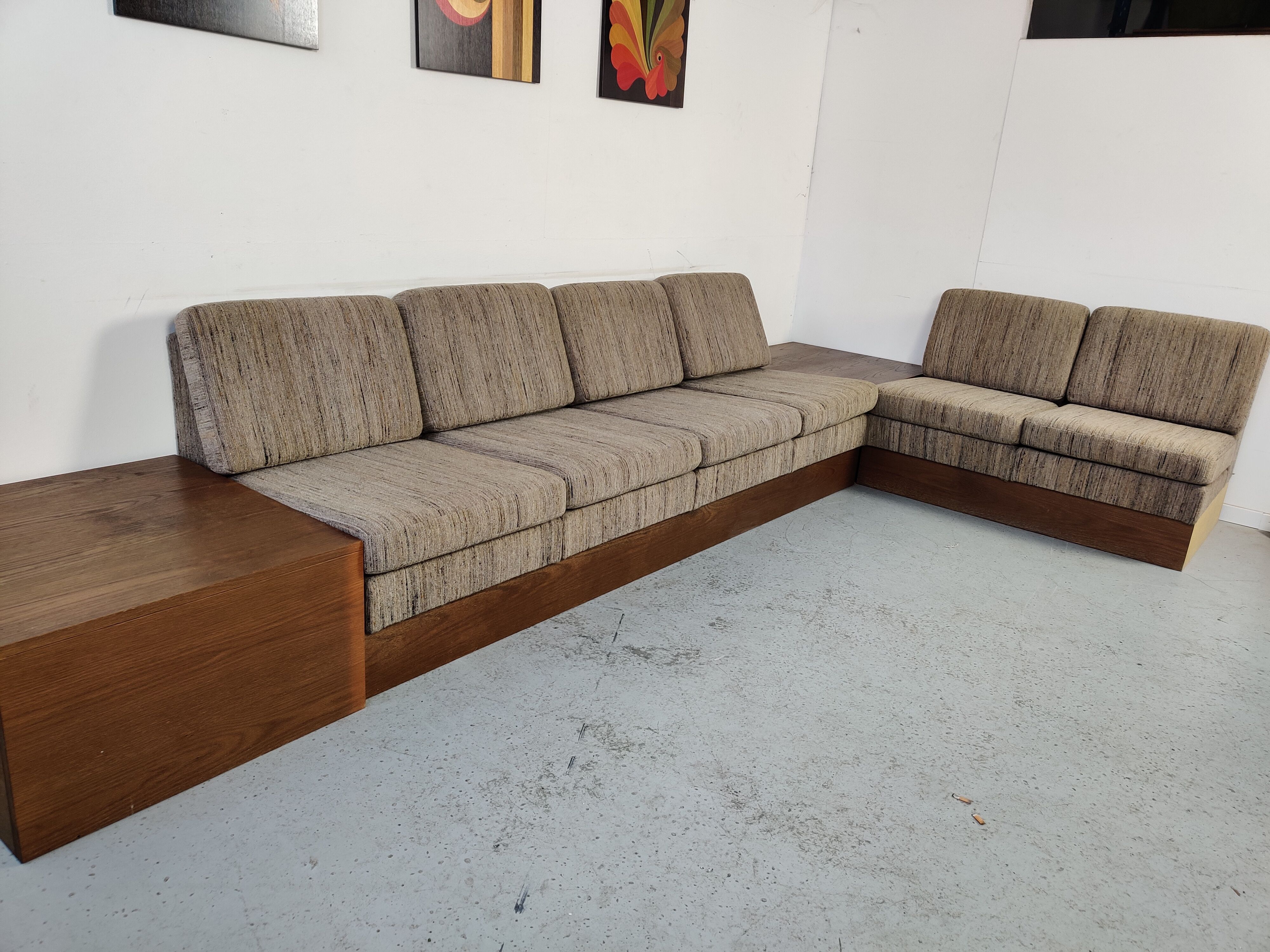 Vintage Scandinavian corner sofa COR, 60s/70s