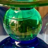 5 vintage Ålhens green and blue blown glasses
