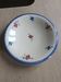 Digoin low compote dish with hand-painted decoration