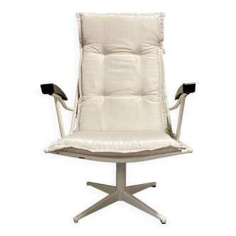 Swivel metal and bakelite armchair design 1960
